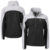 Baltimore Ravens Cutter & Buck Women's Charter Eco Recycled Half-Zip Hooded Anorak Jacket | NFL New