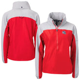 Buffalo Bills Cutter & Buck Women's Charter Eco Recycled Half-Zip Hooded Anorak Jacket | NFL Near me