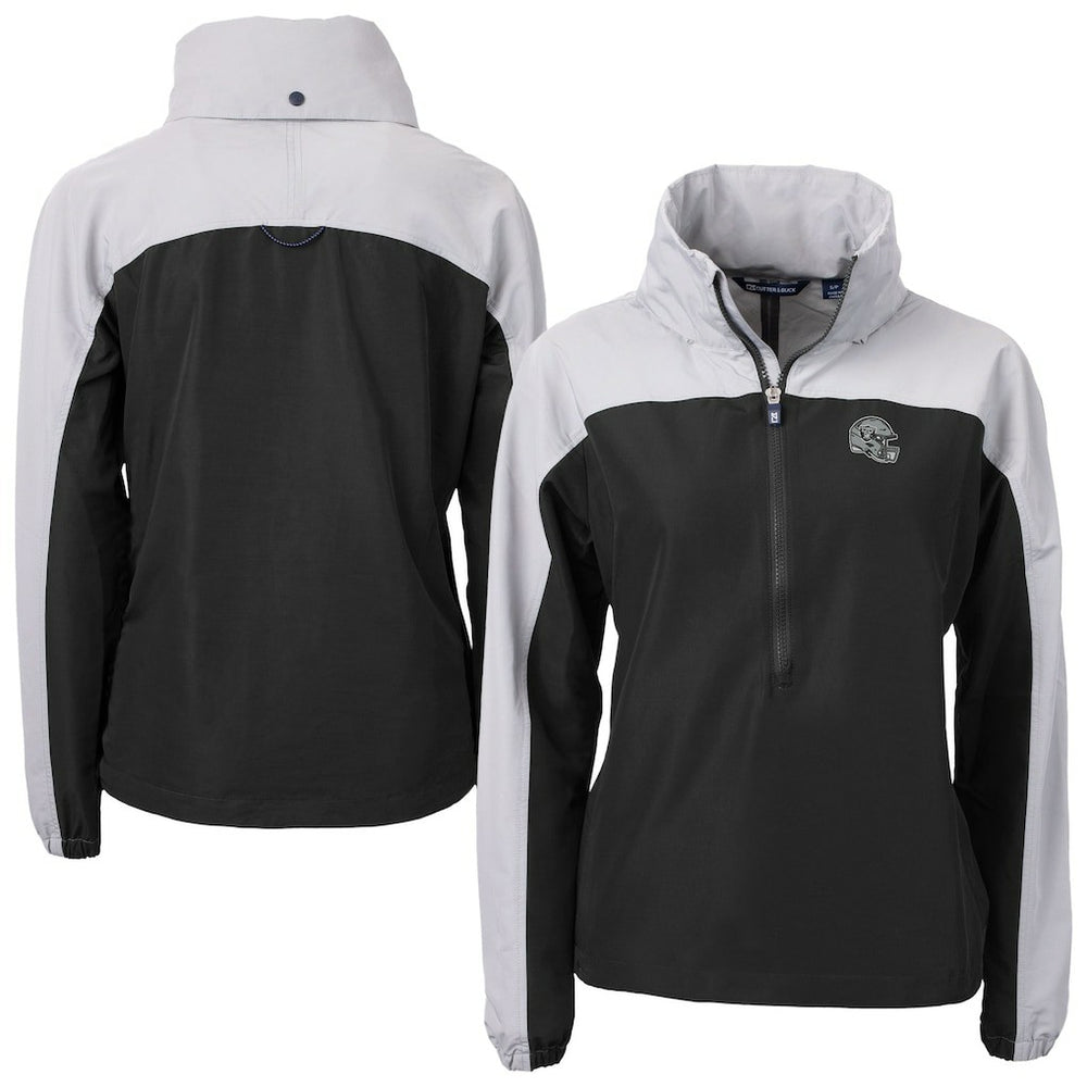 Las Vegas Raiders Cutter & Buck Women's Charter Eco Recycled Half-Zip Hooded Anorak Jacket | NFL Online