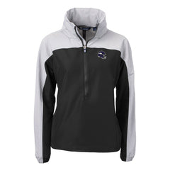 Minnesota Vikings Cutter & Buck Women's Charter Eco Recycled Half-Zip Hooded Anorak Jacket | NFL Outlet
