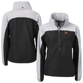 Cincinnati Bengals Cutter & Buck Women's Charter Eco Recycled Half-Zip Hooded Anorak Jacket | NFL US