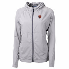 Chicago Bears Cutter & Buck Women's Adapt Eco Knit Hybrid Recycled Full-Zip Jacket | NFL Near me