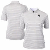 Jacksonville Jaguars Cutter & Buck Women's Virtue Eco Pique Stripe Recycled Quarter-Zip Top | NFL Near me