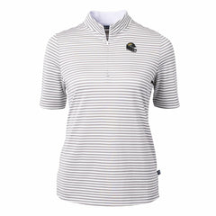 Jacksonville Jaguars Cutter & Buck Women's Virtue Eco Pique Stripe Recycled Quarter-Zip Top | NFL Near me