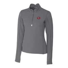 San Francisco 49ers Cutter & Buck Women's Traverse Stretch Quarter-Zip Pullover Top | NFL Online