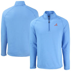 Atlanta Braves Cutter & Buck Peshastin Eco Fleece Recycled Raglan Quarter-Zip Top - MLB Tops