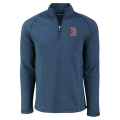 Boston Red Sox Cutter & Buck Peshastin Eco Fleece Recycled Raglan Quarter-Zip Top - MLB Tops