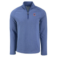 Chicago Cubs Cutter & Buck Peshastin Eco Fleece Recycled Raglan Quarter-Zip Top - MLB Tops