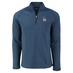 Los Angeles Dodgers Cutter & Buck Peshastin Eco Fleece Recycled Raglan Quarter-Zip Top - MLB Tops
