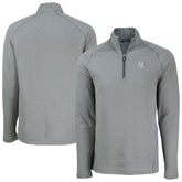 New York Yankees Cutter & Buck Peshastin Eco Fleece Recycled Raglan Quarter-Zip Top - MLB Tops