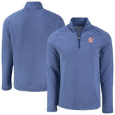 New York Yankees Cutter & Buck Peshastin Eco Fleece Recycled Raglan Quarter-Zip Top - MLB Tops