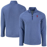 Philadelphia Phillies Cutter & Buck Peshastin Eco Fleece Recycled Raglan Quarter-Zip Top - MLB Tops