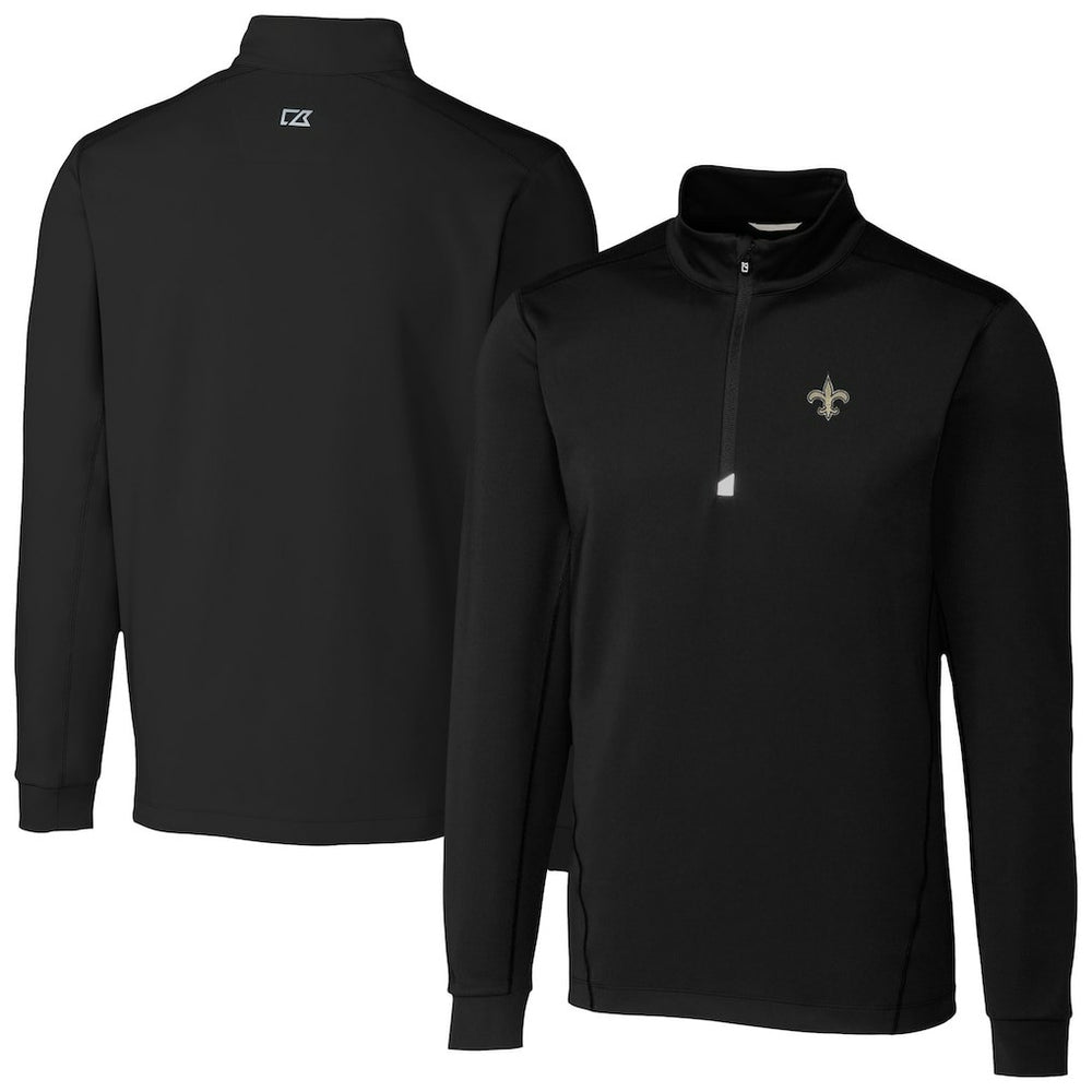 New Orleans Saints Cutter & Buck Traverse Stretch Quarter-Zip Top | NFL Hot