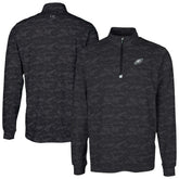 Philadelphia Eagles Cutter & Buck Traverse Camo Print Stretch Quarter-Zip Top | NFL Hot