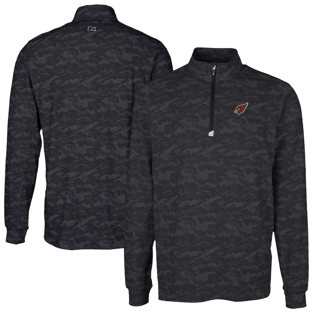 Arizona Cardinals Cutter & Buck Traverse Camo Print Stretch Quarter-Zip Top | NFL New