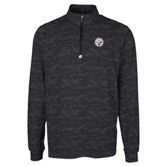 Pittsburgh Steelers Cutter & Buck Traverse Camo Print Stretch Quarter-Zip Top | NFL Discount