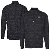 Detroit Lions Cutter & Buck Traverse Camo Print Stretch Quarter-Zip Top | NFL US