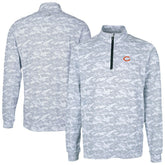 Chicago Bears Cutter & Buck Traverse Camo Print Stretch Quarter-Zip Top | NFL New