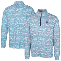 Indianapolis Colts Cutter & Buck Traverse Camo Print Stretch Quarter-Zip Pullover Top | NFL Near me