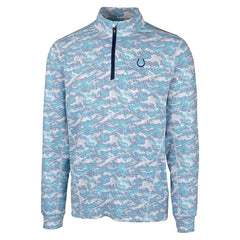 Indianapolis Colts Cutter & Buck Traverse Camo Print Stretch Quarter-Zip Pullover Top | NFL Near me