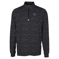 Indianapolis Colts Cutter & Buck Traverse Camo Print Stretch Quarter-Zip Top | NFL Discount