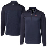 New York Giants Cutter & Buck Traverse Stripe Stretch DryTec Quarter-Zip Top | NFL Sale