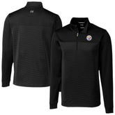 Pittsburgh Steelers Cutter & Buck Traverse Stripe Stretch DryTec Quarter-Zip Top | NFL Hot