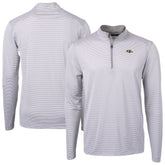 Baltimore Ravens Cutter & Buck Virtue Eco Pique Micro Stripe Quarter-Zip Jacket | NFL Online