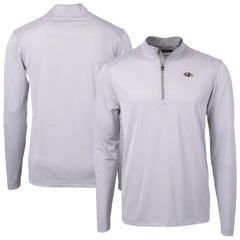 Baltimore Ravens Cutter & Buck Virtue Eco Pique Micro Stripe Quarter-Zip Jacket | NFL Online