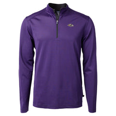 Baltimore Ravens Cutter & Buck Virtue Eco Pique Micro Stripe Quarter-Zip Jacket | NFL New