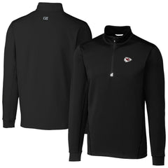 Kansas City Chiefs Cutter & Buck Big & Tall Traverse Eco Tri-Blend DryTec Quarter-Zip Jacket | NFL Hot