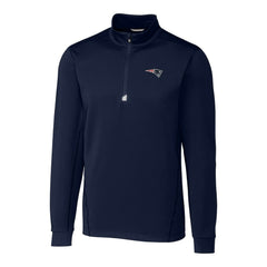 New England Patriots Cutter & Buck Big & Tall Traverse Eco Tri-Blend DryTec Quarter-Zip Jacket | NFL Hot