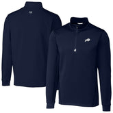 Buffalo Bills Cutter & Buck Big & Tall Traverse Eco Tri-Blend DryTec Quarter-Zip Jacket | NFL On sale