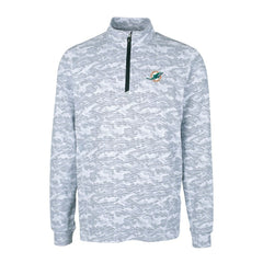 Miami Dolphins Cutter & Buck Big & Tall Traverse Eco Camo Tri-Blend DryTec Quarter-Zip Jacket | NFL US