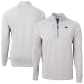 Baltimore Ravens Cutter & Buck Big & Tall Adapt Eco Raglan Quarter-Zip Jacket | NFL Outlet