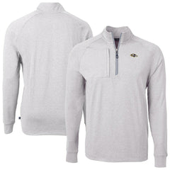 Baltimore Ravens Cutter & Buck Big & Tall Adapt Eco Raglan Quarter-Zip Jacket | NFL Outlet