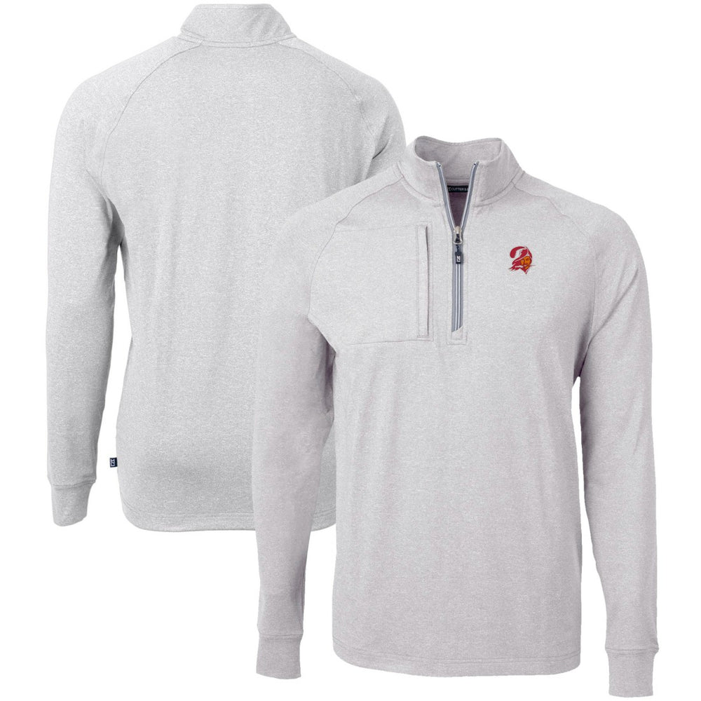 Tampa Bay Buccaneers Cutter & Buck Big & Tall Adapt Eco Raglan Quarter-Zip Jacket | NFL Hot
