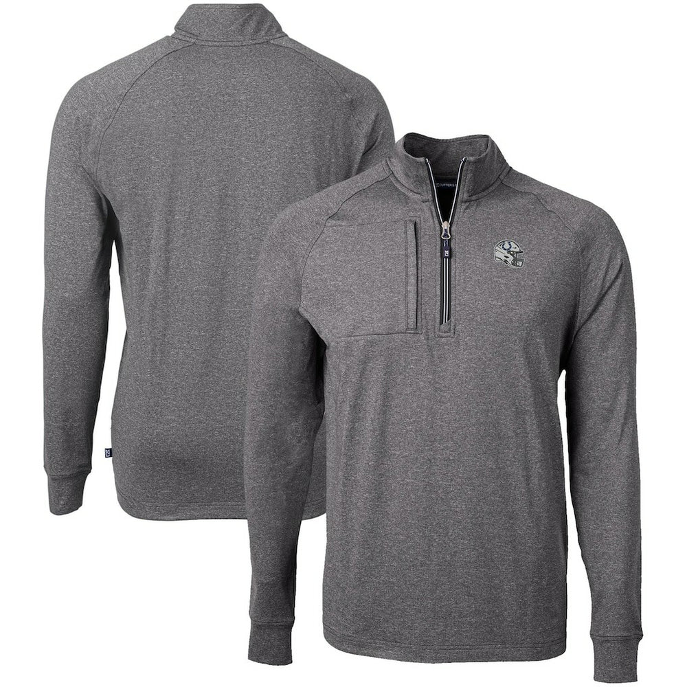 Indianapolis Colts Cutter & Buck Big & Tall Adapt Eco Raglan Quarter-Zip Jacket | NFL US