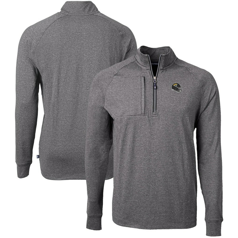 Jacksonville Jaguars Cutter & Buck Big & Tall Adapt Eco Raglan Quarter-Zip Jacket | NFL Discount
