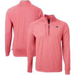 New England Patriots Cutter & Buck Big & Tall Adapt Eco Raglan Quarter-Zip Jacket | NFL New