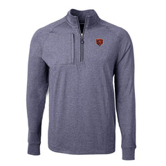 Chicago Bears Cutter & Buck Big & Tall Adapt Eco Raglan Quarter-Zip Jacket | NFL US