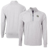 Los Angeles Chargers Cutter & Buck Big & Tall Adapt Eco Raglan Quarter-Zip Jacket | NFL Hot