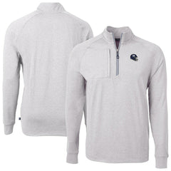 New York Giants Cutter & Buck Big & Tall Adapt Eco Raglan Quarter-Zip Jacket | NFL On sale