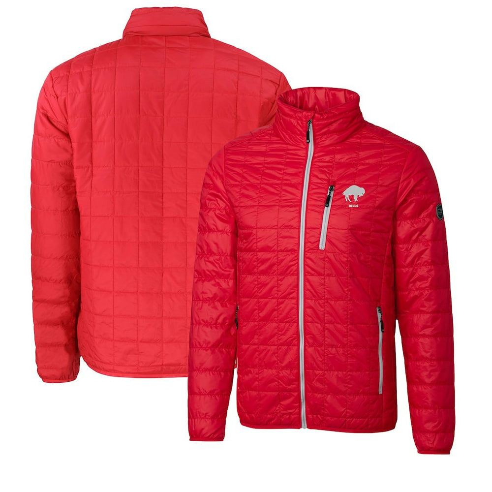 Buffalo Bills Cutter & Buck Big & Tall Rainier PrimaLoft Eco Insulated Full-Zip Puffer Jacket | NFL Online