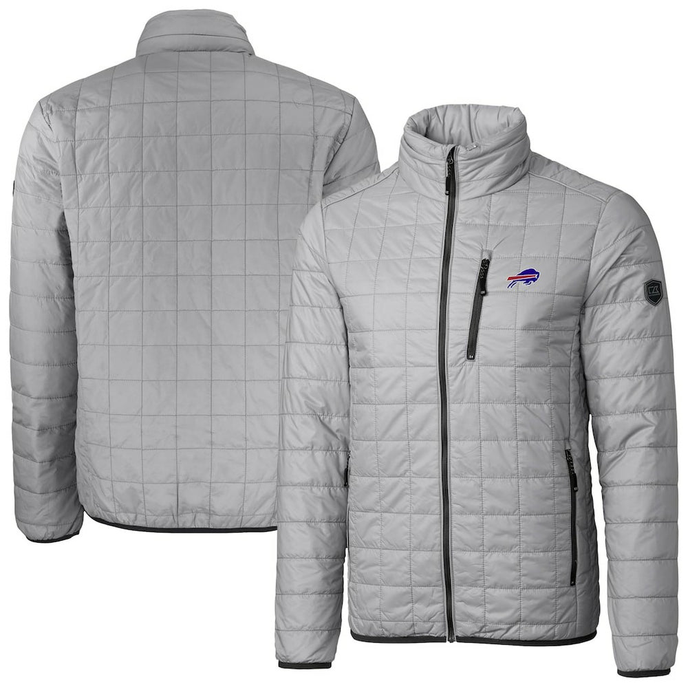 Buffalo Bills Cutter & Buck Big & Tall Rainier PrimaLoft Eco Insulated Full-Zip Hoodie Puffer Jacket | NFL US