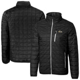 Baltimore Ravens Cutter & Buck Big & Tall Rainier PrimaLoft Eco Insulated Full-Zip Hoodie Puffer Jacket | NFL Outlet