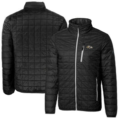 Baltimore Ravens Cutter & Buck Big & Tall Rainier PrimaLoft Eco Insulated Full-Zip Hoodie Puffer Jacket | NFL Outlet