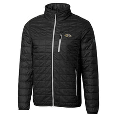 Baltimore Ravens Cutter & Buck Big & Tall Rainier PrimaLoft Eco Insulated Full-Zip Hoodie Puffer Jacket | NFL Outlet