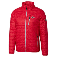 Kansas City Chiefs Cutter & Buck Big & Tall Rainier PrimaLoft Eco Insulated Full-Zip Hoodie Puffer Jacket | NFL Discount