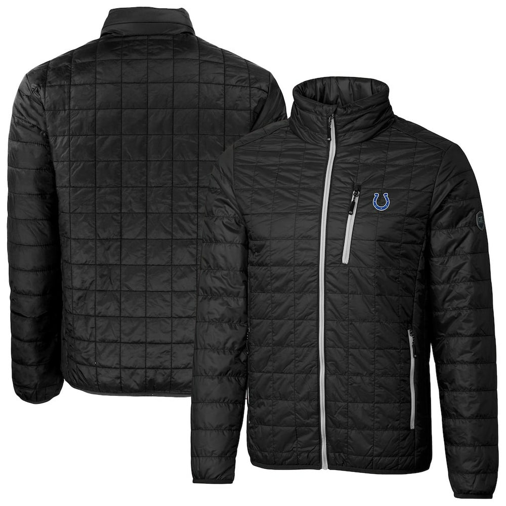 Indianapolis Colts Cutter & Buck Big & Tall Rainier PrimaLoft Eco Insulated Full-Zip Hoodie Puffer Jacket | NFL Online
